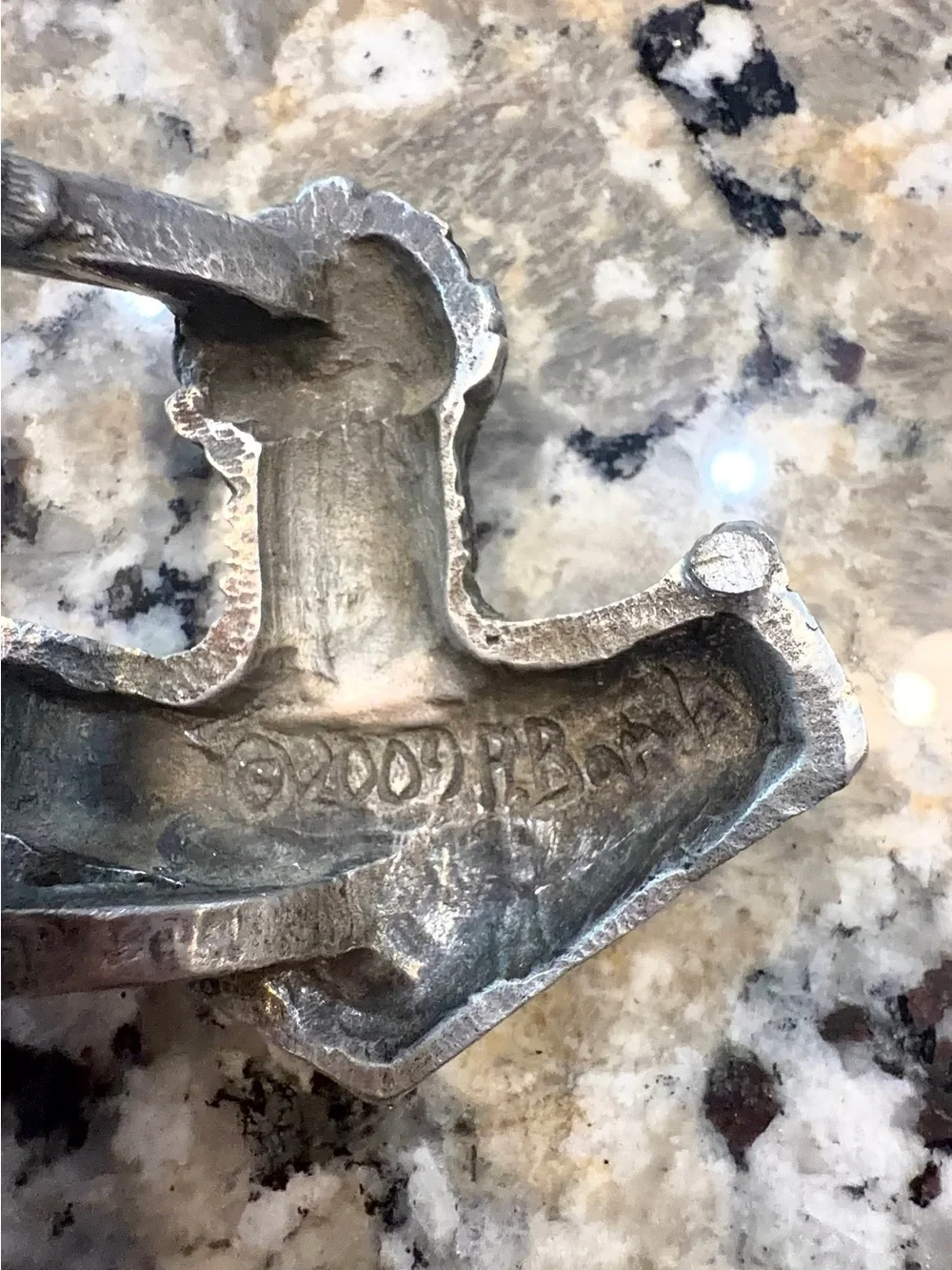 Dryad Design Pewter Norse God Thors Hammer Mjolnir Belt Buckle